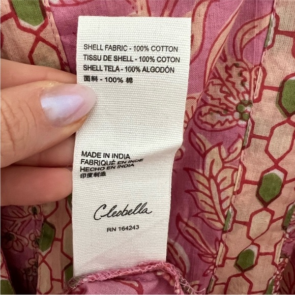 Cleobella Pink and Green Boho Top - Picture 5 of 5